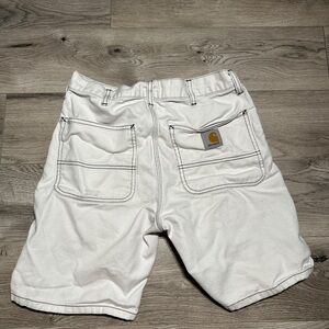 vintage carhartt white penrod shorts size 30